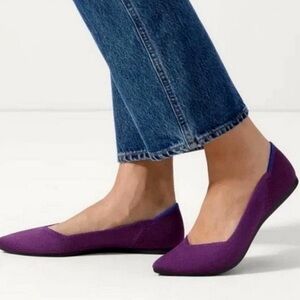 Rothy’s Purple/Plum Women’s Pointed Ballet Flats Size 9.5